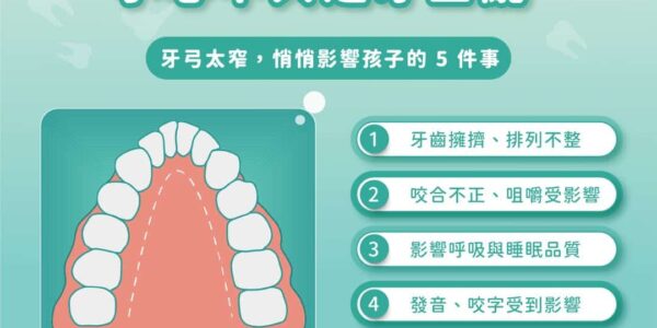 牙齒太擠等換完牙再說？台中北區承鴻牙醫解析：牙弓太窄對孩子發育的 5 大潛在影響